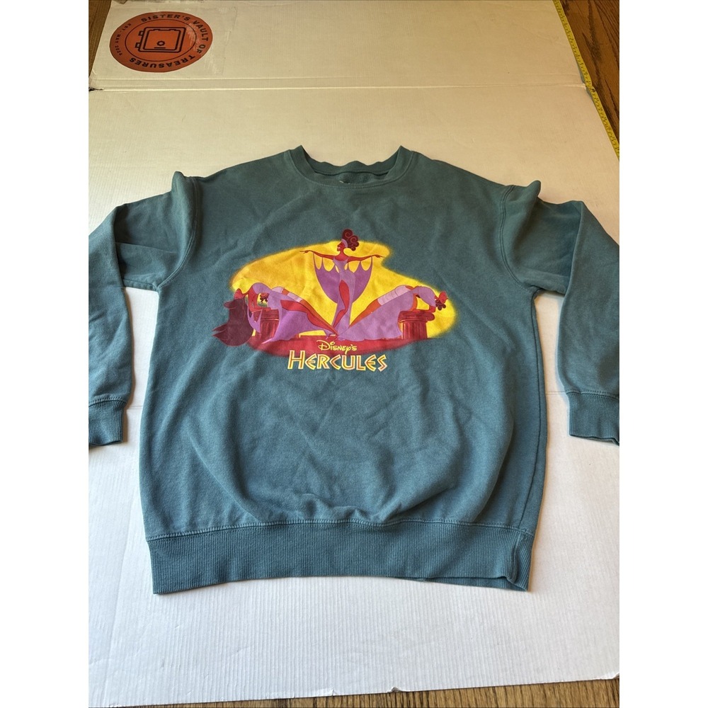 Disney‎ Hercules Sweatshirt Women's Medium Pullover Colonial Blue